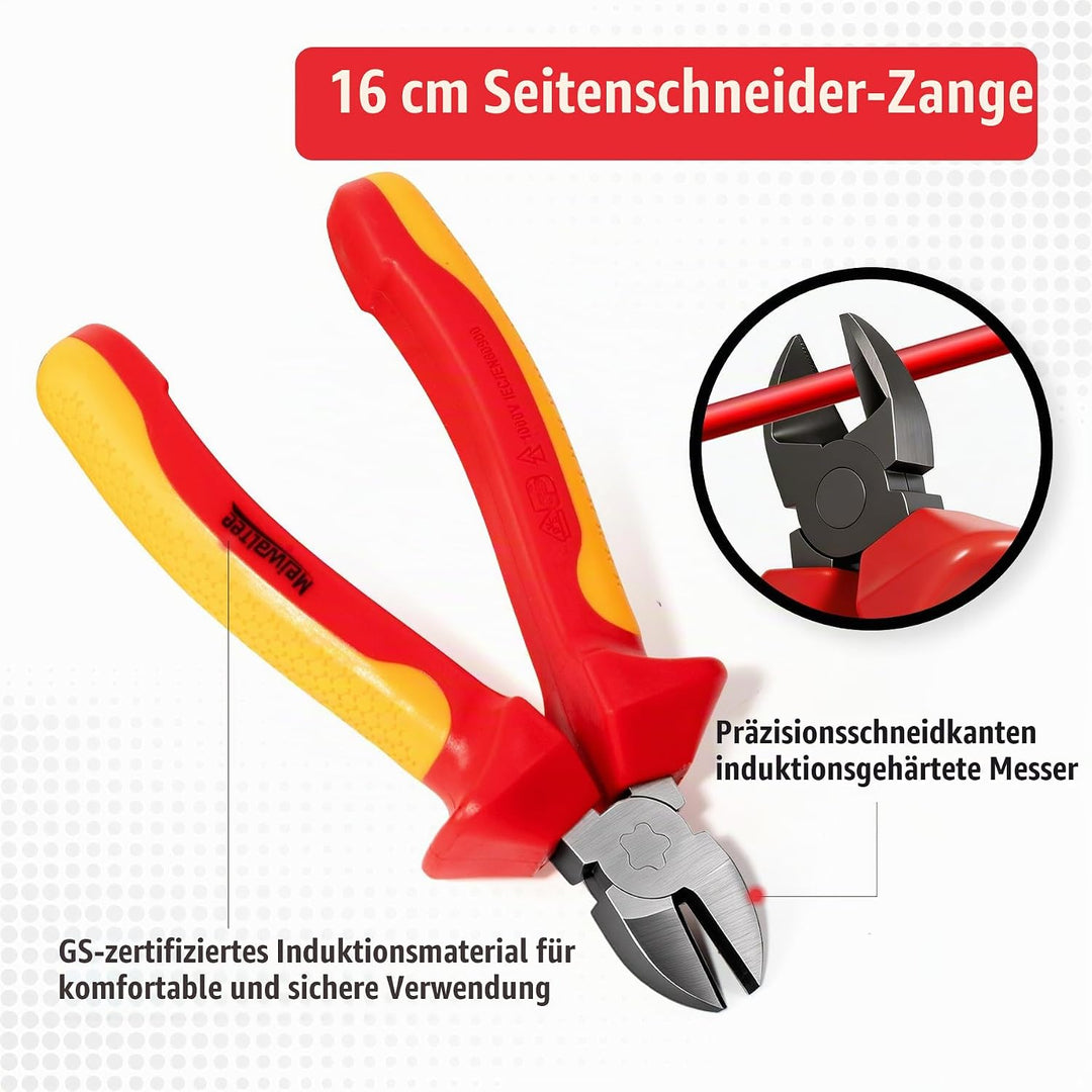 8 tlg VDE Isoliertes Schraubendreher-Set, Professionelles 1000V Isoliertes Elektriker-Werkzeugset, m