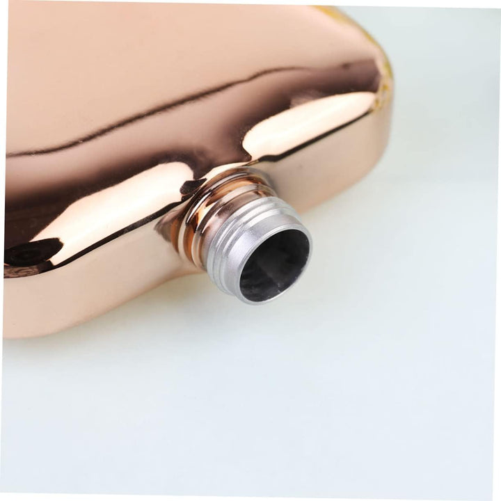 MAGICLULU Roségold Mini Weintopf Aus Edelstahl Kompakte Weinflasche Mit Strass-design Tragbare Klein