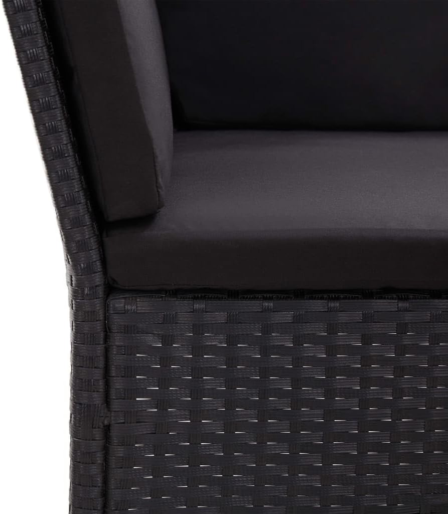 vidaXL Gartenmöbel 3-TLG. mit Auflagen Sitzgruppe Garten Garnitur Lounge Sofa Sitzgarnitur Gartenset