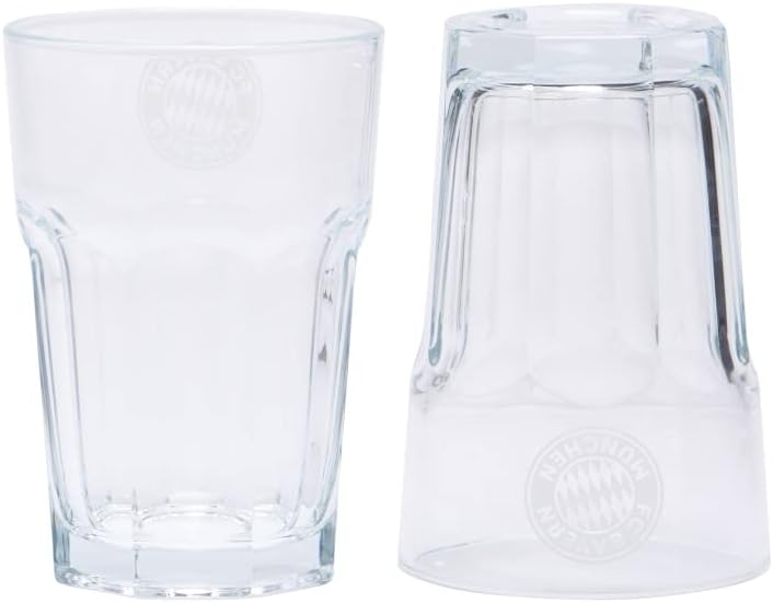 FC Bayern München 2er Set Latte Macchiatto Glas Kaffeeglas FCB