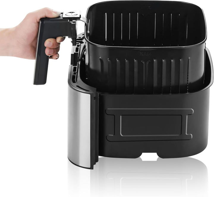 Retoo Heissluftfritteuse 8L 1800W Mit Digitalem Touchscreen, 10 Kochprogramme, Einstellbare Temperat