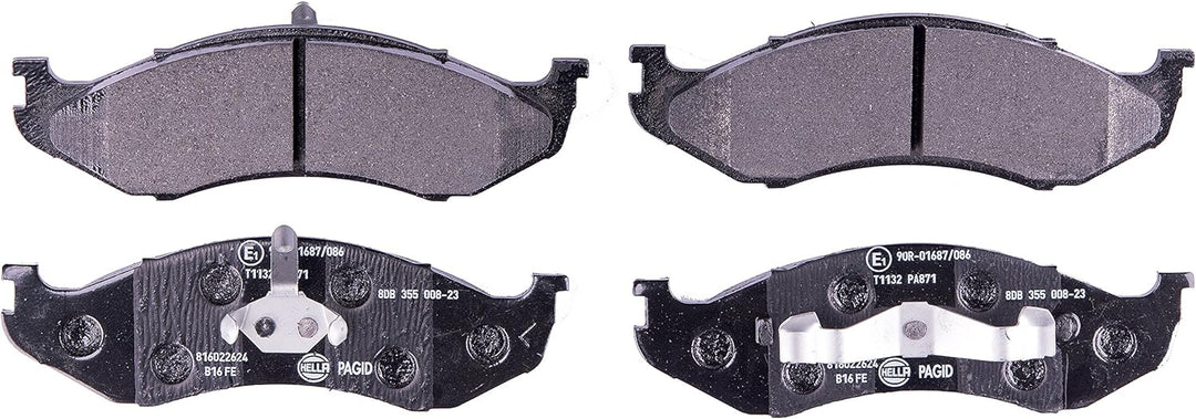 HELLA PAGID 8DB 355 008-231 Bremsbelagsatz - T1132 - Dicke/Stärke: 17.2mm - Bremssystem: Kelsey-Haye