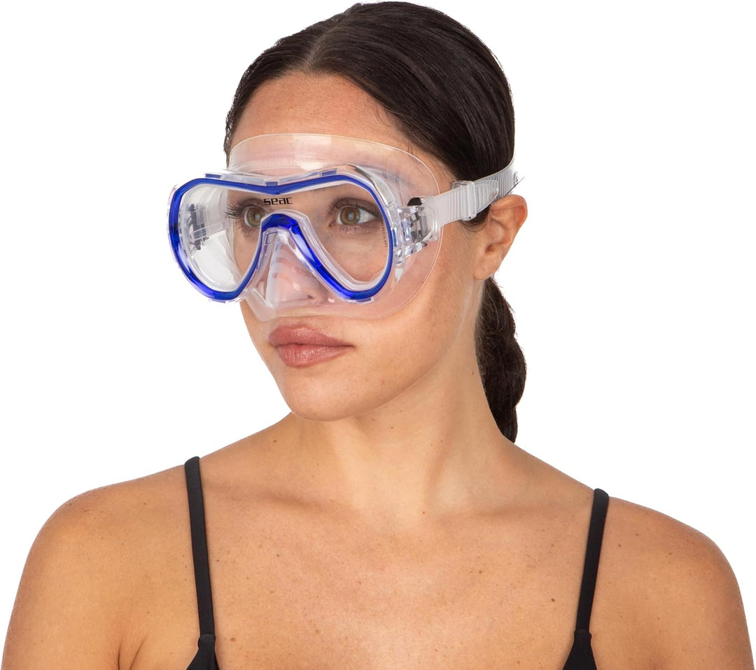 Seac Unisex Jugend Set Giglio MD Valve Schnorchelset mit Maske und Schnorchel mit Wasserausblasventi