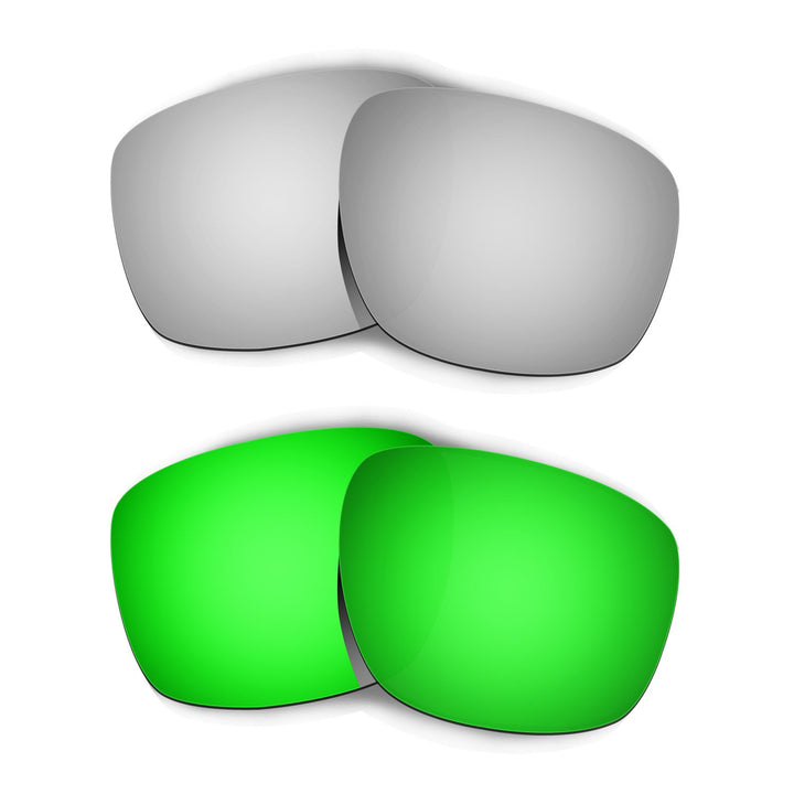 HKUCO Plus Replacement Lenses For Oakley Sliver - 2 pair Combo Pack