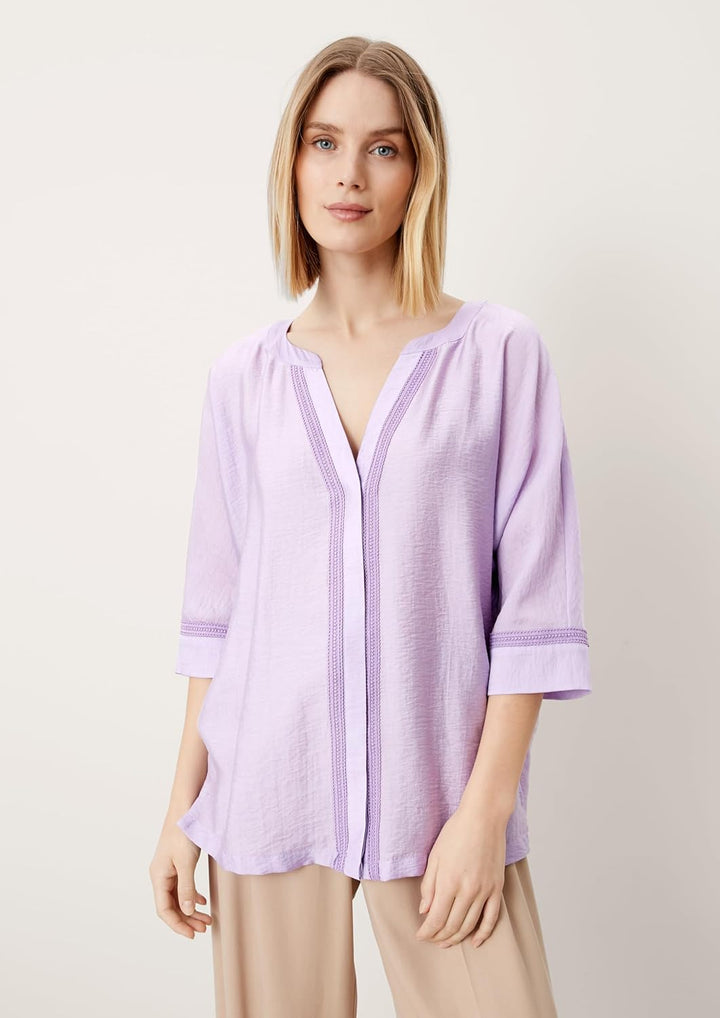 s.Oliver BLACK LABEL Damen Bluse 34 Lila, 34 Lila