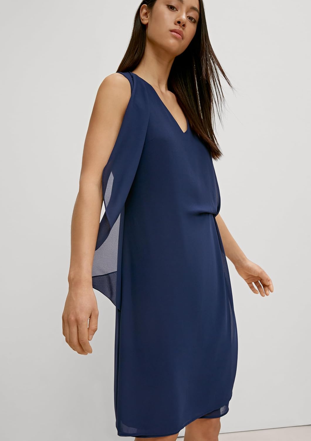 comma Kleid kurz besondere Anlässe 36 5876 Tiefblau, 36 5876 Tiefblau