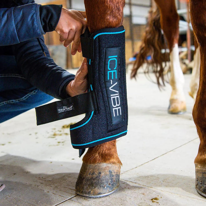 Horseware Ice-Vibe Boots Full Black Aqua, Full Black Aqua