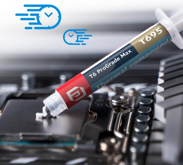 Akasa Wärmeleitpaste T6 ProGrade Max, Wärmeleitpaste Kühlkörper für CPU/GPU/alle Kühler, nicht aushä