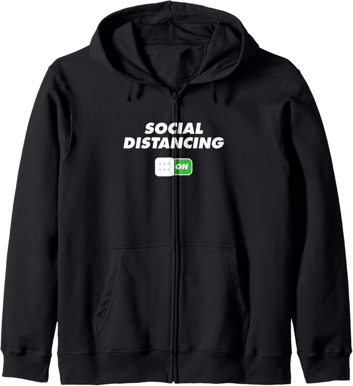 Social Distancing On Introvert Quarantine Lockdown Kapuzenjacke