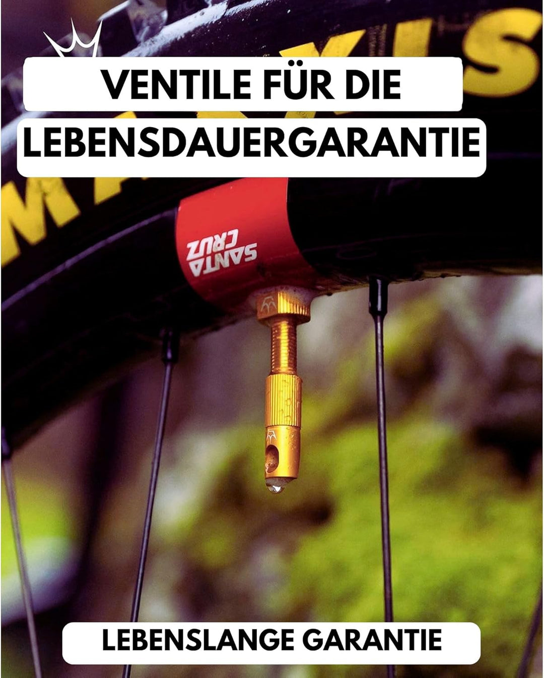 Peaty's XChris King (MK2) schlauchlose Ventile - Fahrradreifenventile 60 mm Braun, 60 mm Braun