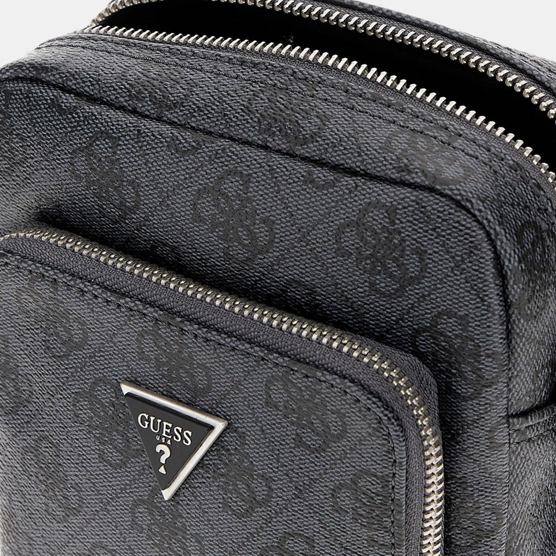 GUESS Unisex Vezzola Xbody Umhängetasche 14x20x4 cm Bla, 14x20x4 cm Bla