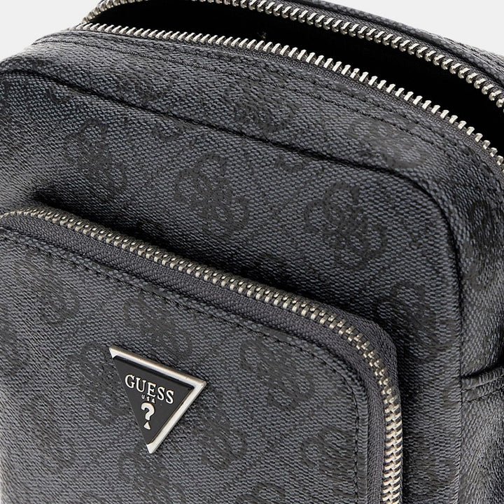 GUESS Unisex Vezzola Xbody Umhängetasche 14x20x4 cm Bla, 14x20x4 cm Bla