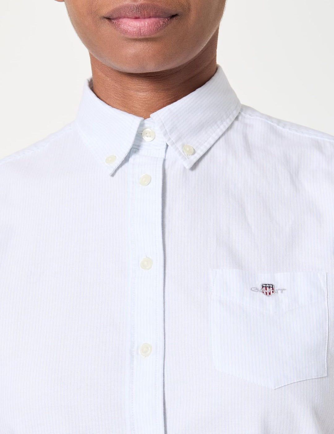 Gant Damen Reg Classic Oxford Striped Shirt Bluse (1er Pack) 36 Light Blue, 36 Light Blue