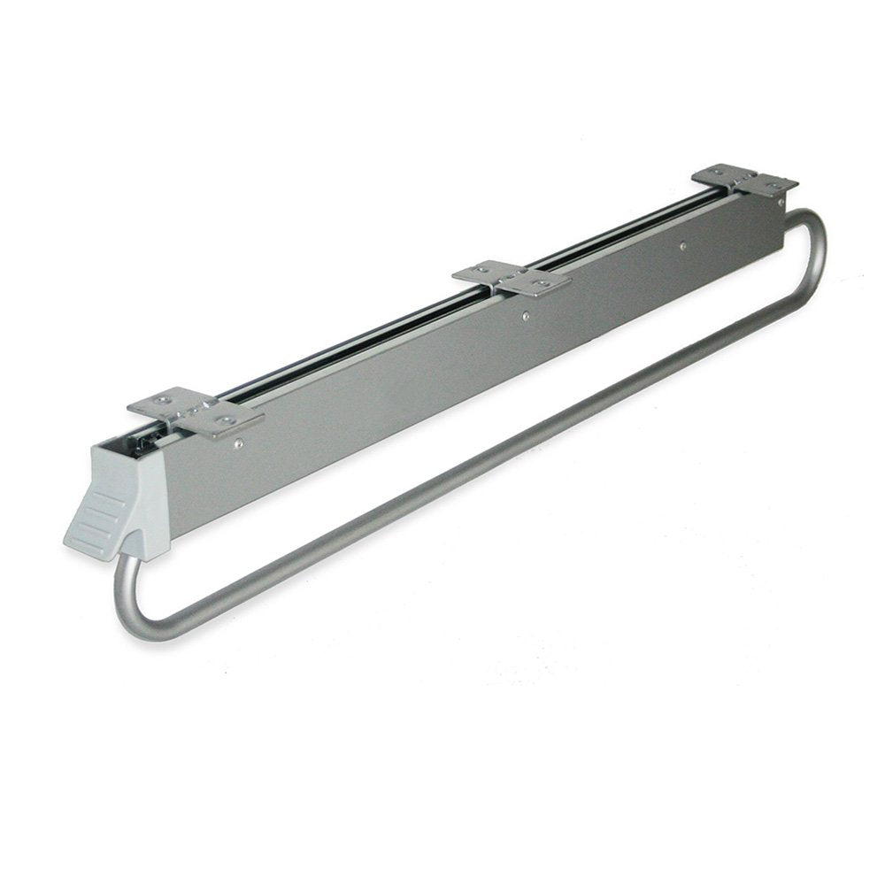 Emuca - Garderobenauszug für Kleiderschrank, Länge 800mm, Edelstahl und Kunststoff, Verchromt, Verch