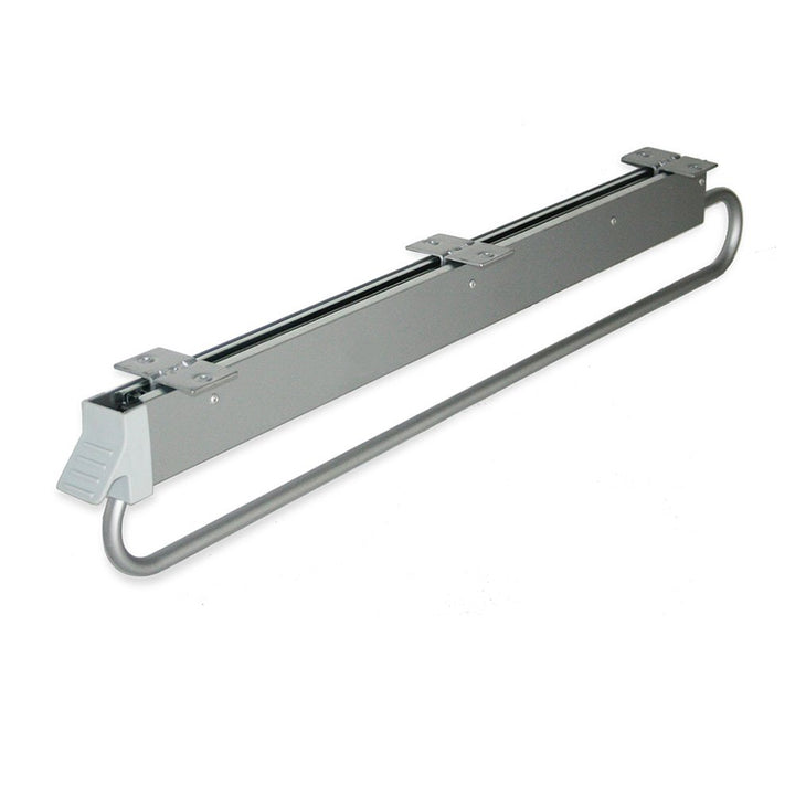 Emuca - Garderobenauszug für Kleiderschrank, Länge 800mm, Edelstahl und Kunststoff, Verchromt, Verch