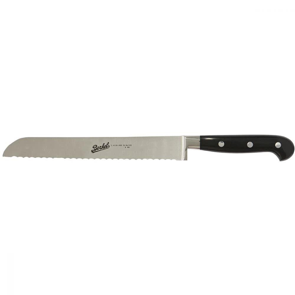 Van Berkel - Brotmesser - ADHOC Serie | Klingenlänge: 22 cm | Griff: Schwarz Glanz|*Blisterverpackun