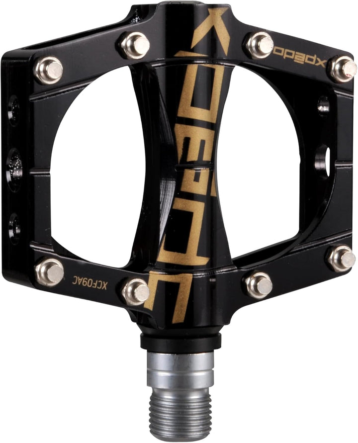 Xpedo Traverse 9 // Plattform-Pedal Schwarz, Schwarz