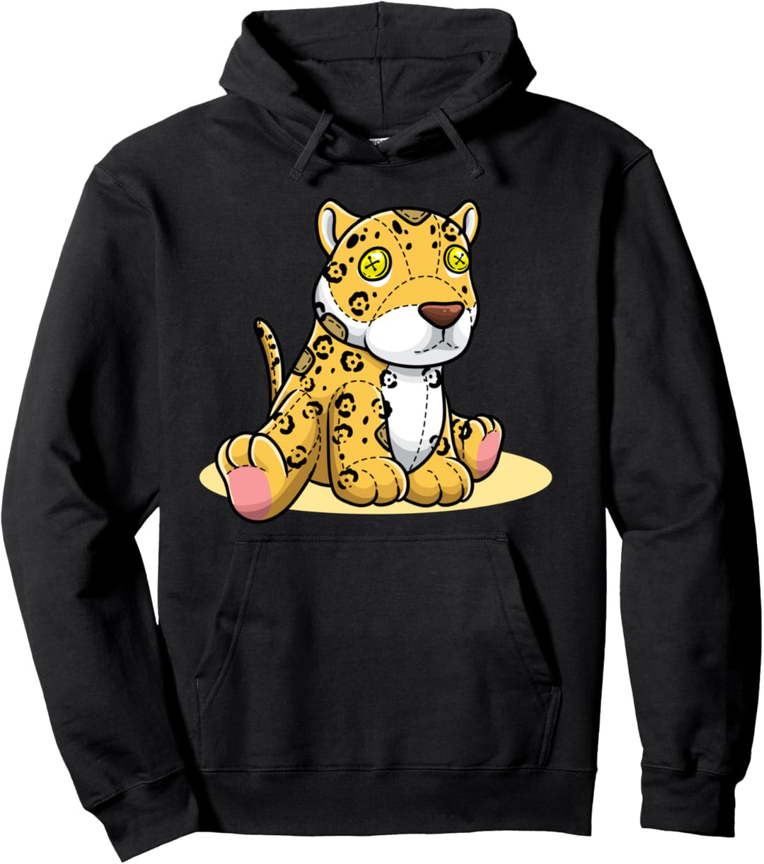 Jaguar als Stofftier Pullover Hoodie