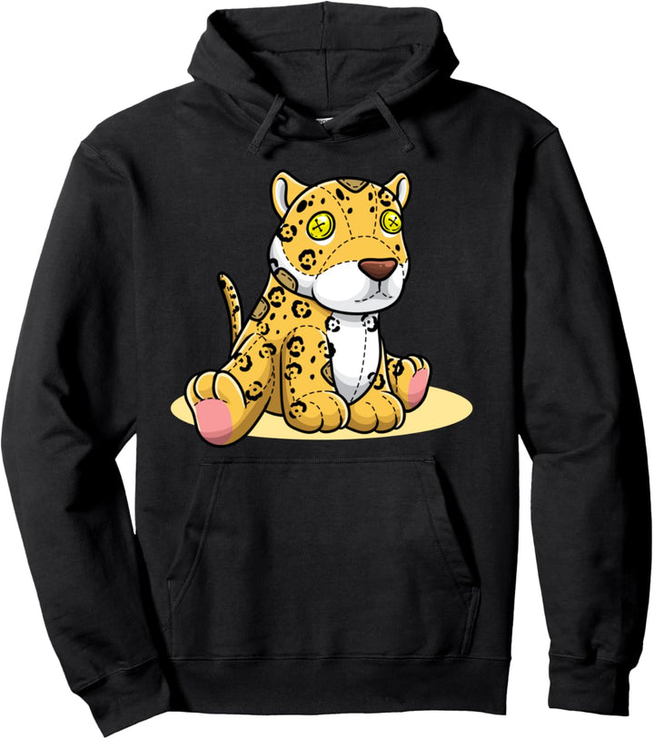 Jaguar als Stofftier Pullover Hoodie
