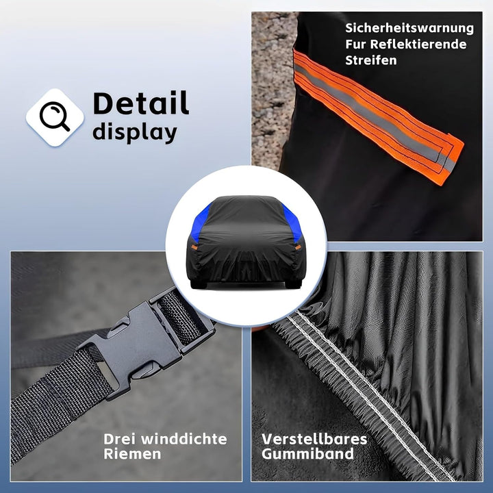Gunhyi SUV Autoabdeckung Wasserdicht Atmungsaktiv Outdoor Vollabdeckung Regen Staub Sonne UV Schutz