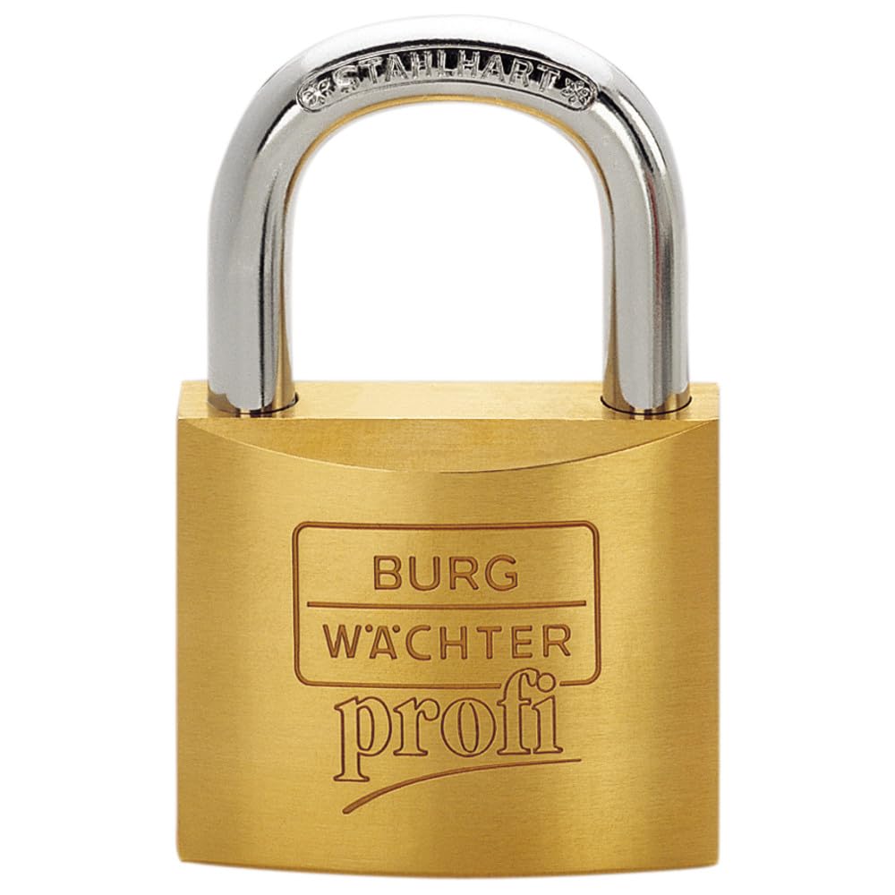 Burgwächter 116 Profi-Vorhängeschloss, 10 x 32 x 33 mm, Messing