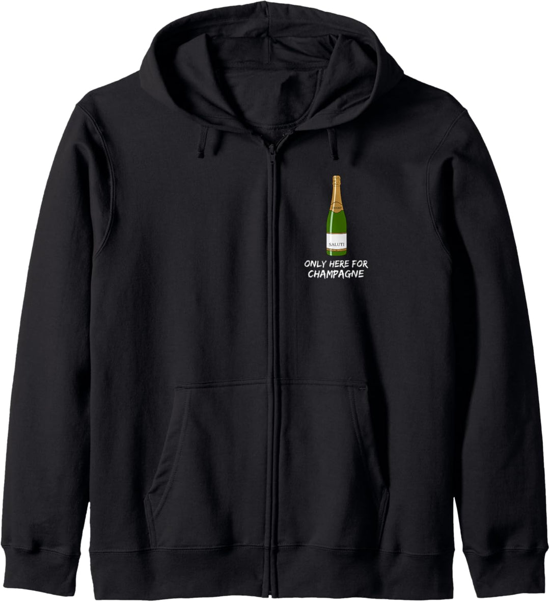Champagner mit dem Säbel öffnen - Only here for Champagne Kapuzenjacke