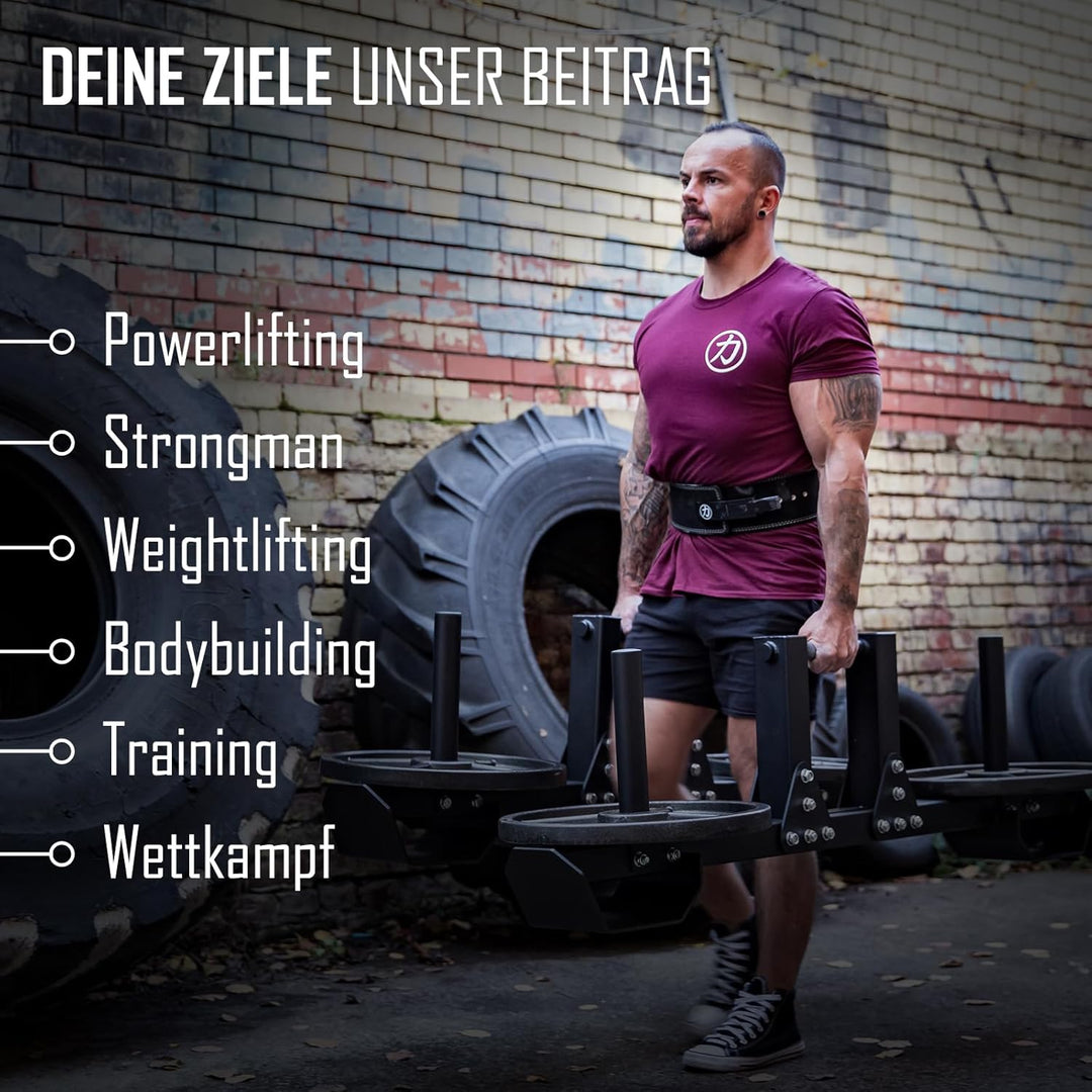 Strength Shop 13mm Lever Belt Gewichthebergürtel + Hebelschnalle, IPF-Zertifiziert für Wettkampf & C