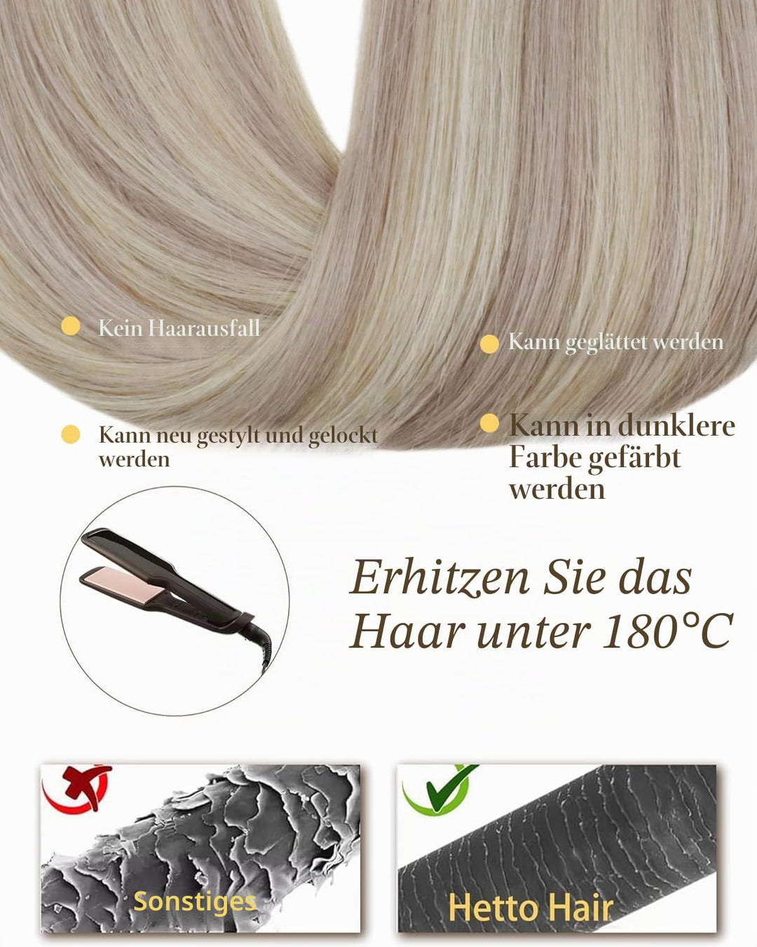 Hetto Microring Extensions Echthaar Blond Microring Echthaar Extensions Remy Echthaar Micro Ring Ext