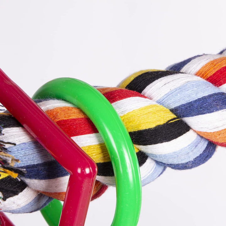 HappyBird | Baumwollspirale Giant Curl XXL zum Sitzen und Schaukeln für den Papagei, Graupapagei, Ka