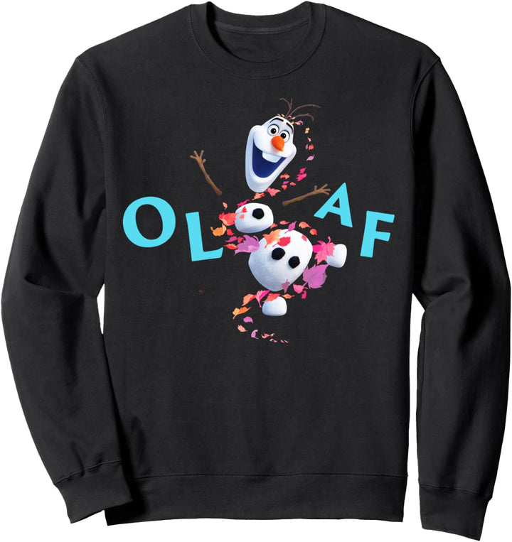 Disney Frozen 2 Olaf Autum Leaves Happy Portrait Sweatshirt