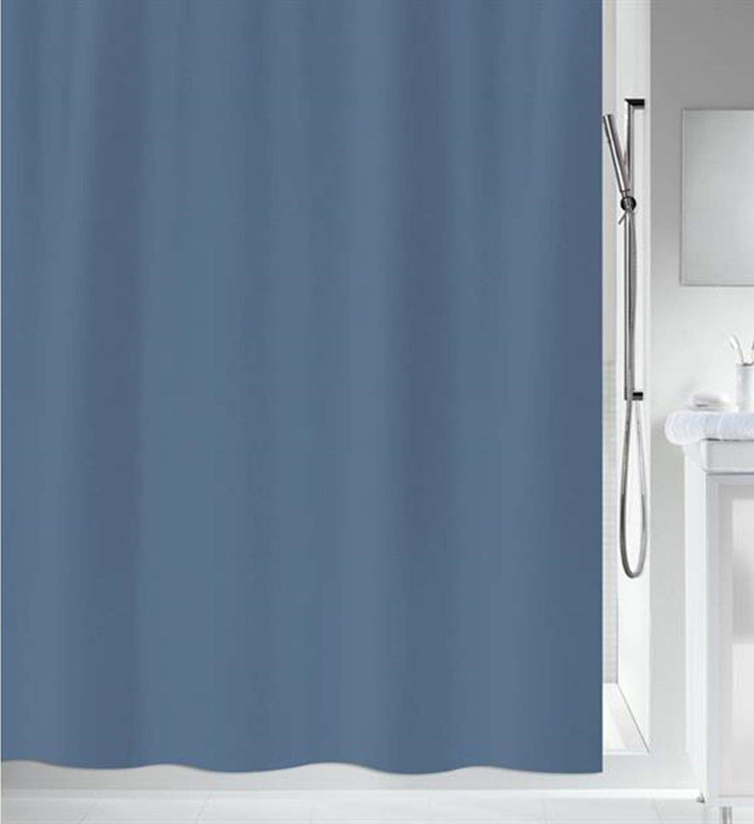 Spirella Anti-Schimmel Duschvorhang - Anti-Bakteriell, waschbar, wasserdicht - Polyester, „Primo “ 2