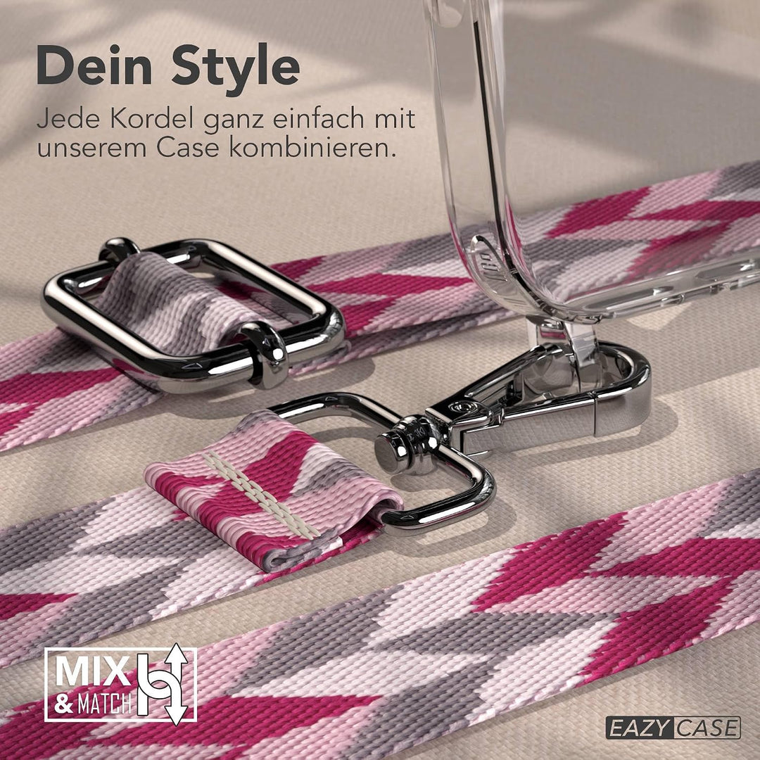 EAZY CASE Handykette - Verstellbares Taschenband kompatibel mit iPhone 17 Pro, Schulterriemen, Handy