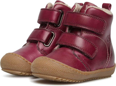 Naturino BUBBLE VL-Stiefeletten aus gefüttertem Nappaleder 18 EU Bordeaux, 18 EU Bordeaux
