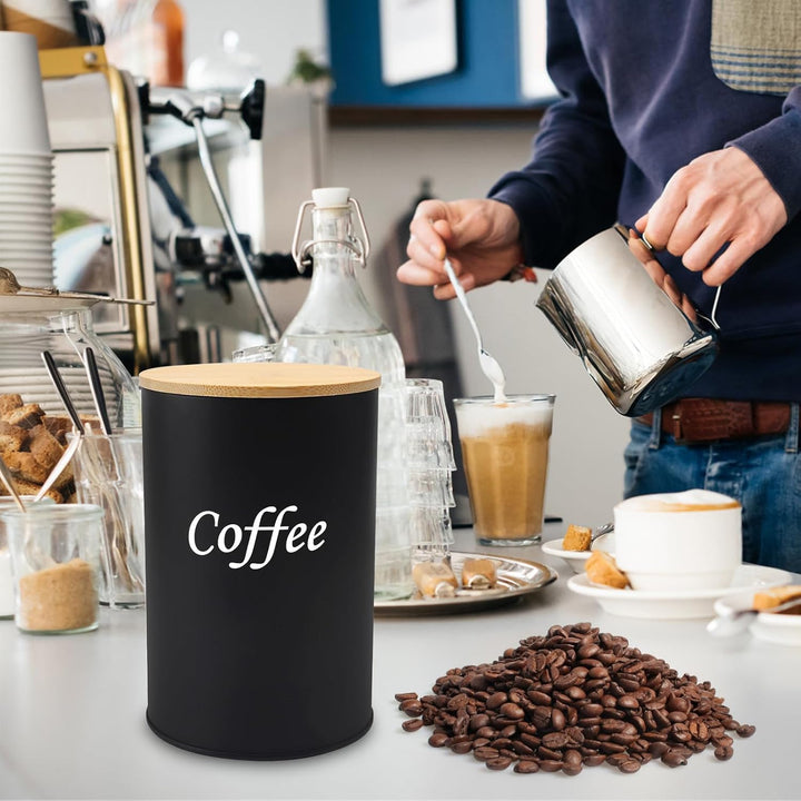 3 Stück Kaffeedose Luftdicht 500g, 500ML Kaffeebohnen Behälter, Kaffeebehälter Luftdicht für Kaffeeb