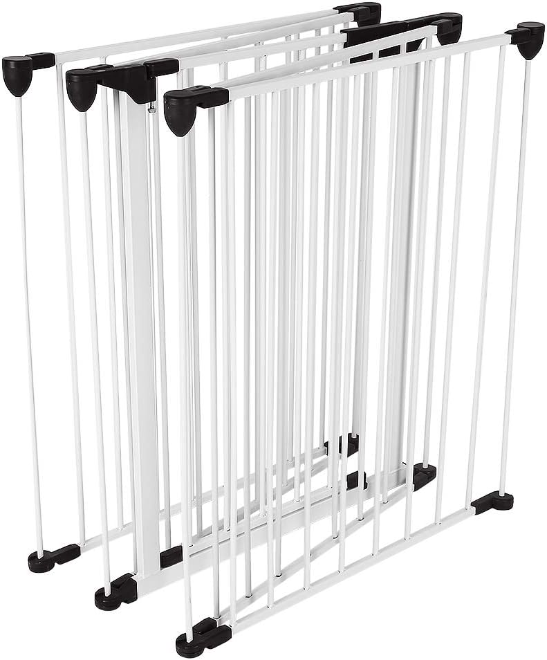 Kinderschutzgitter - Metallgitter - zusammenklappbar und erweiterbar| inkl. Tür - vormontiert - Jede