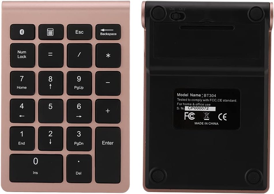 Goshyda 22 Tasten Numerisches Tastenfeld, Bluetooth Wireless Keyboard, Portable Financial Accounting