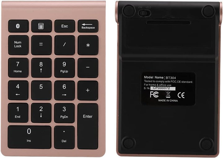 Goshyda 22 Tasten Numerisches Tastenfeld, Bluetooth Wireless Keyboard, Portable Financial Accounting