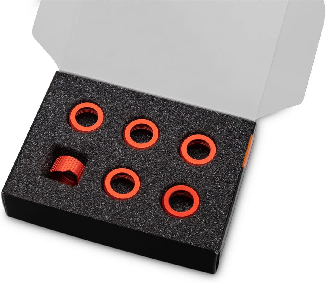 EKWB EK-Quantum Torque Compression Ring 6-Pack HDC 12 - Red, Verbindung ,rot 12 mm rot