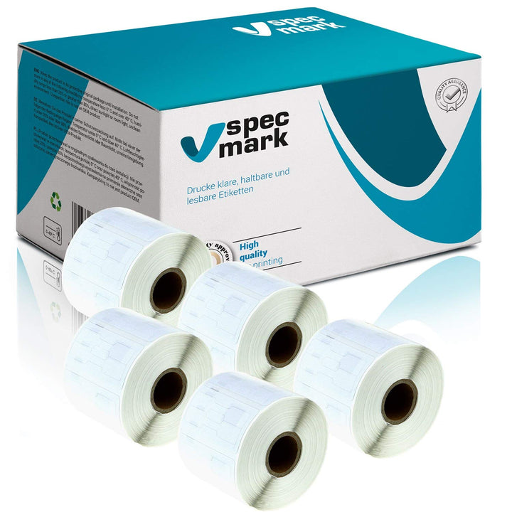 10 Etiketten-Rollen kompatibel mit DYMO 11355 19mm x 51mm S0722550 500 Stück kompatibel zu allen Eti