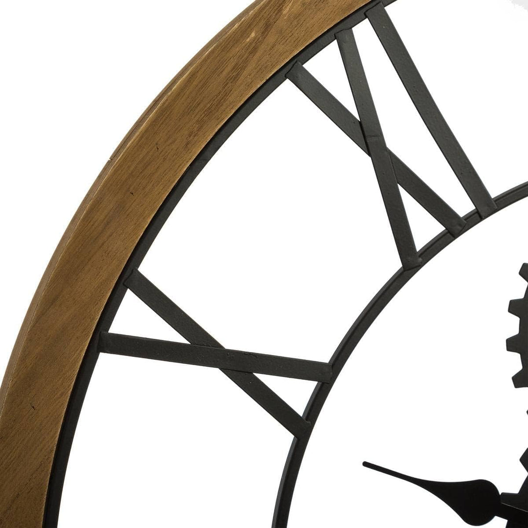 ATMOSPHERA CREATEUR D'INTERIEUR Atmosphéra Le Depot Baillleul – Wanduhr mit römischen Ziffern