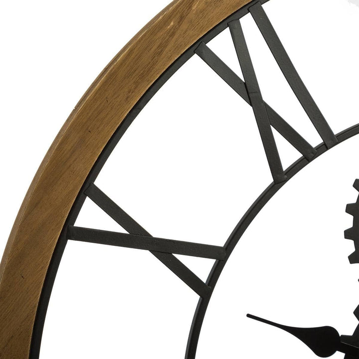 ATMOSPHERA CREATEUR D'INTERIEUR Atmosphéra Le Depot Baillleul – Wanduhr mit römischen Ziffern