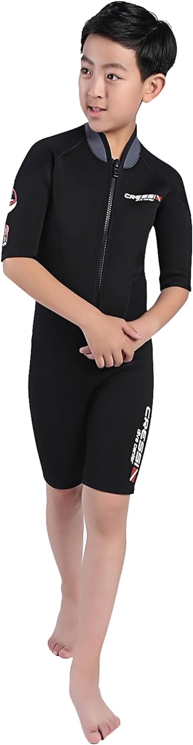 Cressi Endurance Kid Shorty Wetsuit 3mm - Neopren Shorty 3mm Für Kinder und Jugendliche Taucher Und