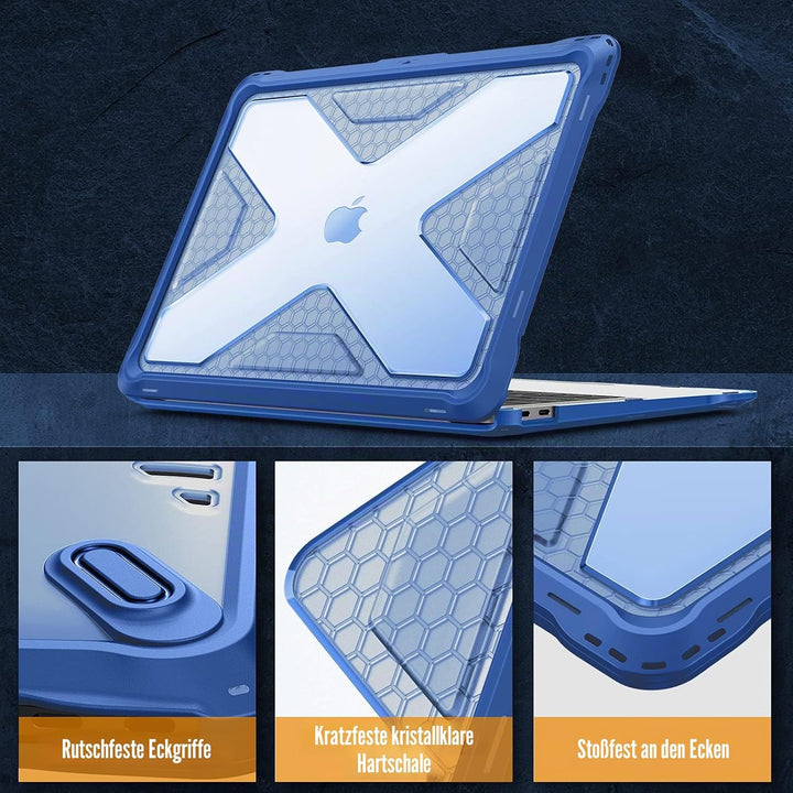 Fintie Hülle kompatibel mit MacBook Air 13 (2018-2020 Version) A2337(M1)/A2179/A1932, Ganzkörper-Rug