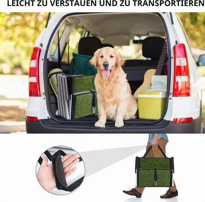 Hundetreppe Auto, Hunderampe Auto klappbar, Einstiegshilfe Hund Auto für alle Fahrzeuge nutzbar, Höh