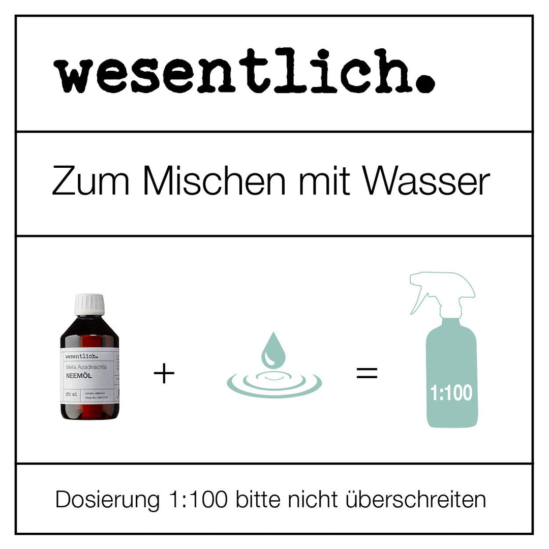 Neemöl mit Emulgator 250ml - fertig gemischt für sofortige Anwendung von wesentlich. 250 ml, 250 ml