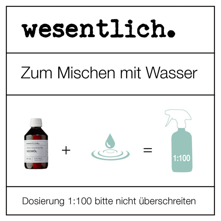 Neemöl mit Emulgator 250ml - fertig gemischt für sofortige Anwendung von wesentlich. 250 ml, 250 ml