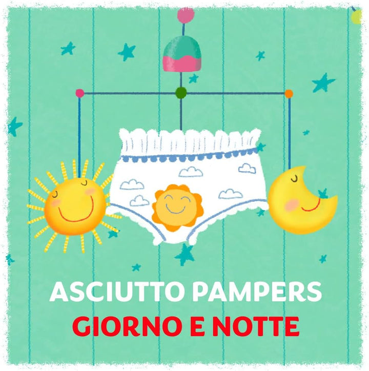 Pampers Sonne und Mond extra grosse Höschenwindel, Grösse 6 (15+ kg), 78 Windeln Taglia 6 (Confezion