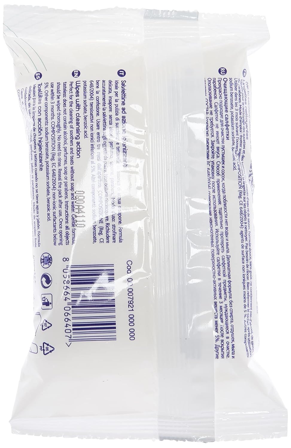 Chicco 00007921000000 Reinigungstücher, 16 Stück, weiss Weiss 16 stück (1er Pack), Weiss 16 stück (1