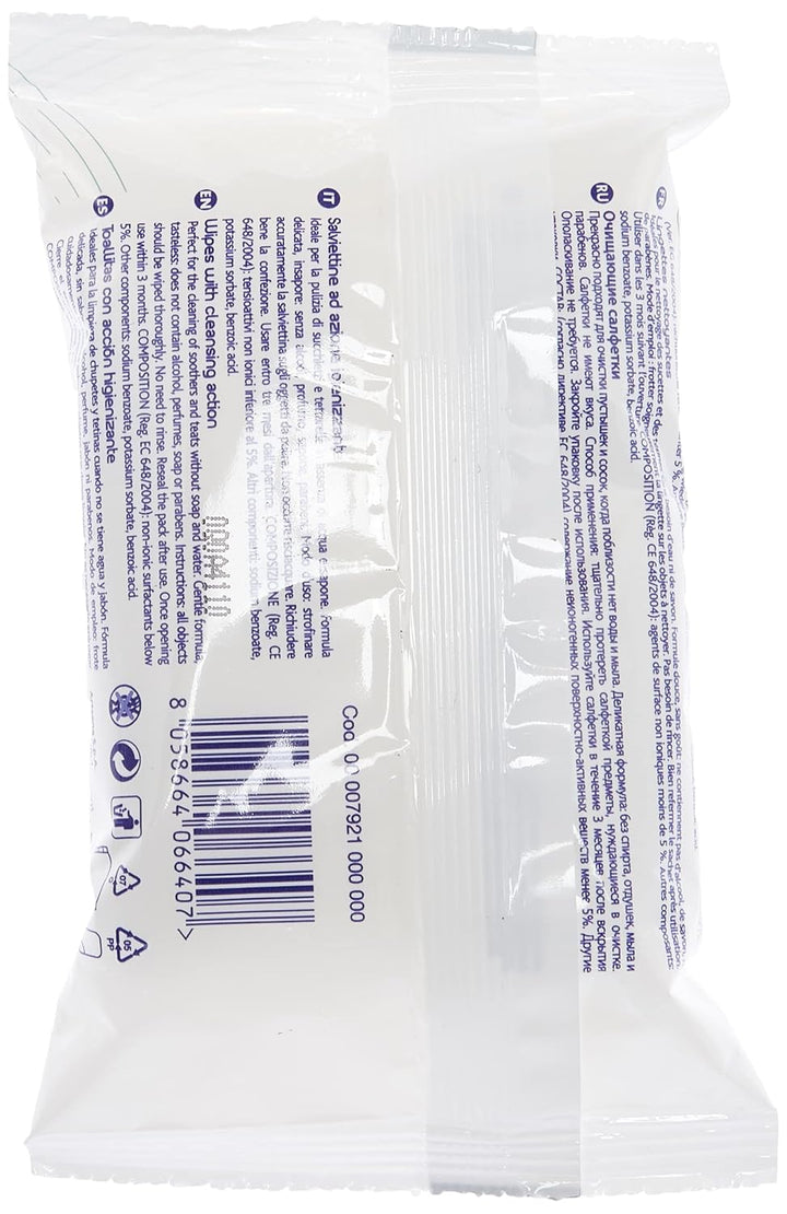 Chicco 00007921000000 Reinigungstücher, 16 Stück, weiss Weiss 16 stück (1er Pack), Weiss 16 stück (1