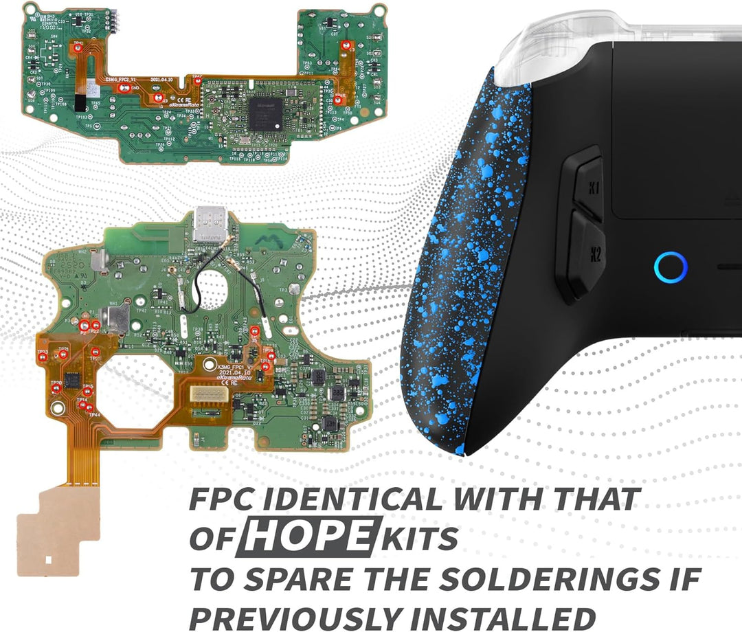 eXtremeRate Konfiguriertes Victor X Remap Kit für Xbox Series X/S Controller,6 Remap Profile&Rücken